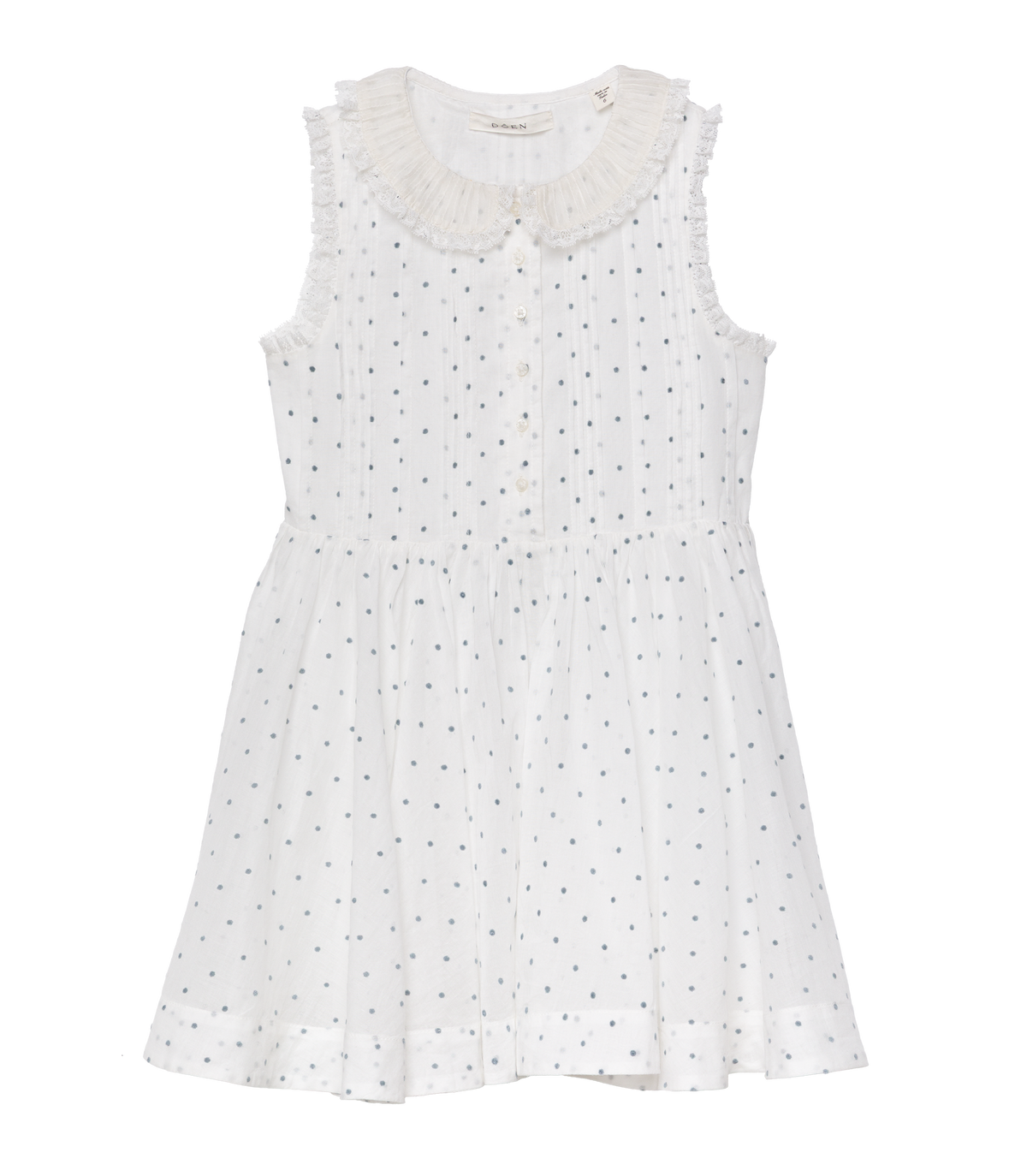 ELLY DRESS -- SALT FLOCK DOT