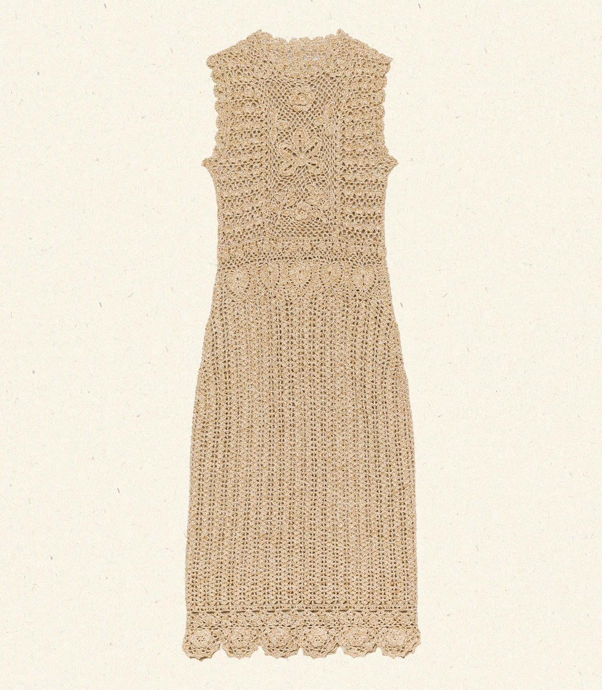 ESMINA DRESS -- METALLIC GOLD
