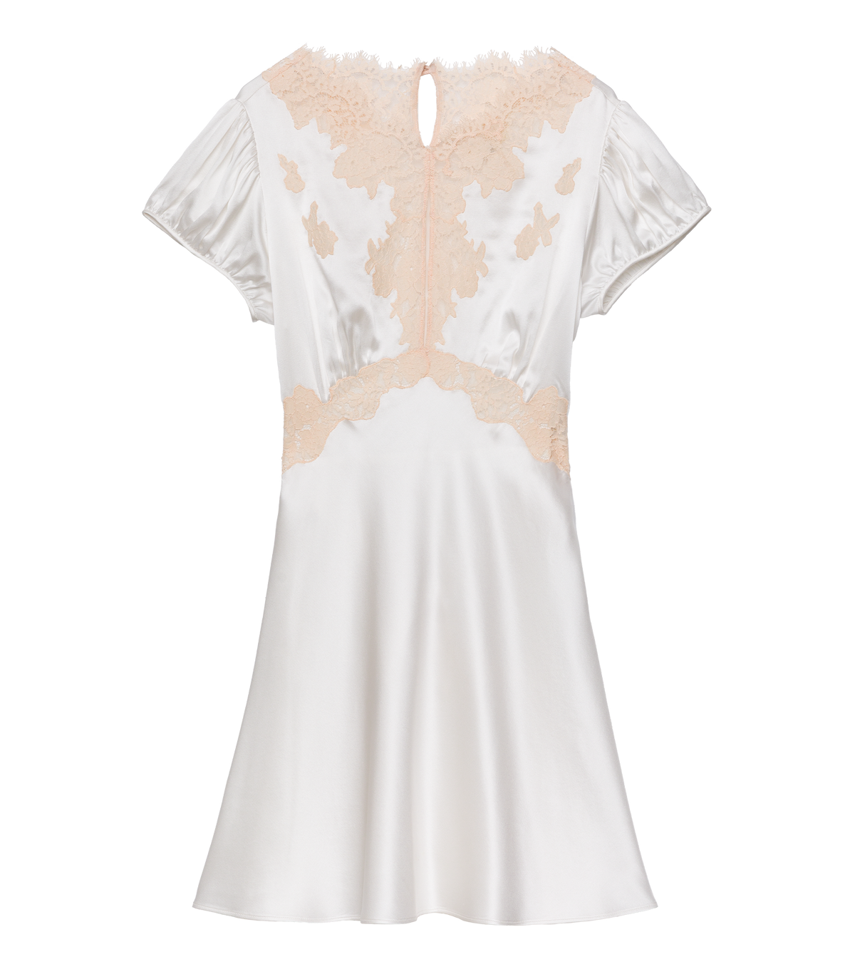 JUNIA DRESS -- SALT AND PEACH LACE
