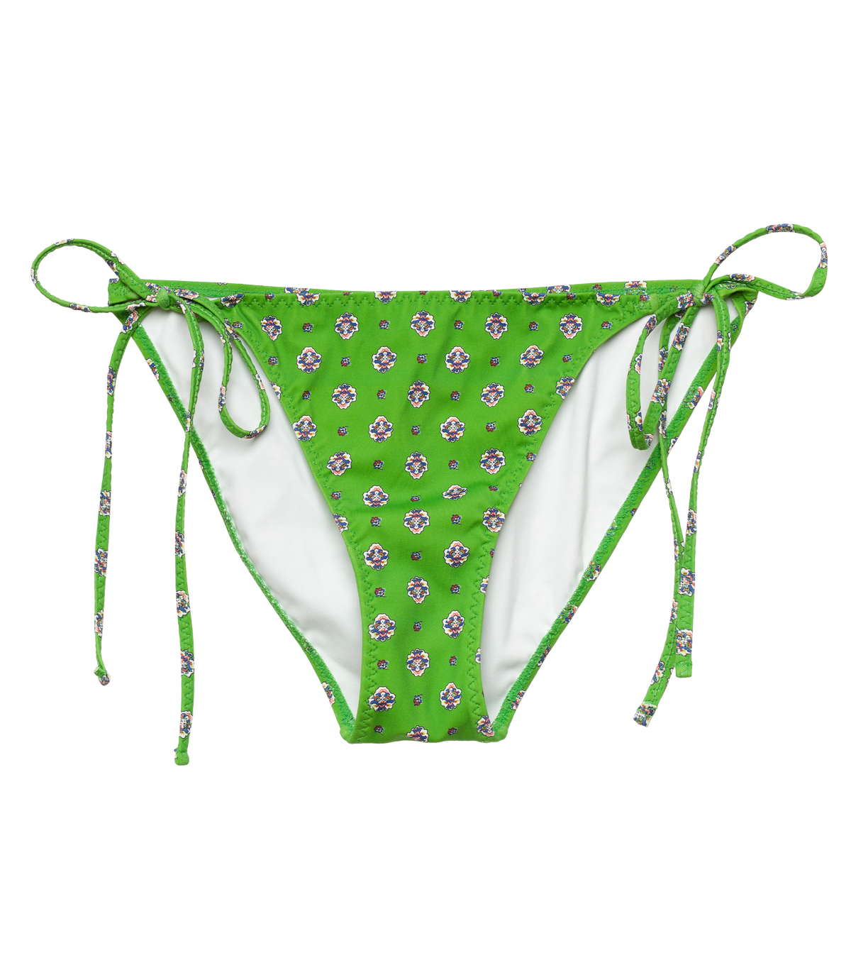 POSITANO BIKINI BOTTOM -- VERT CADIZ FOULARD