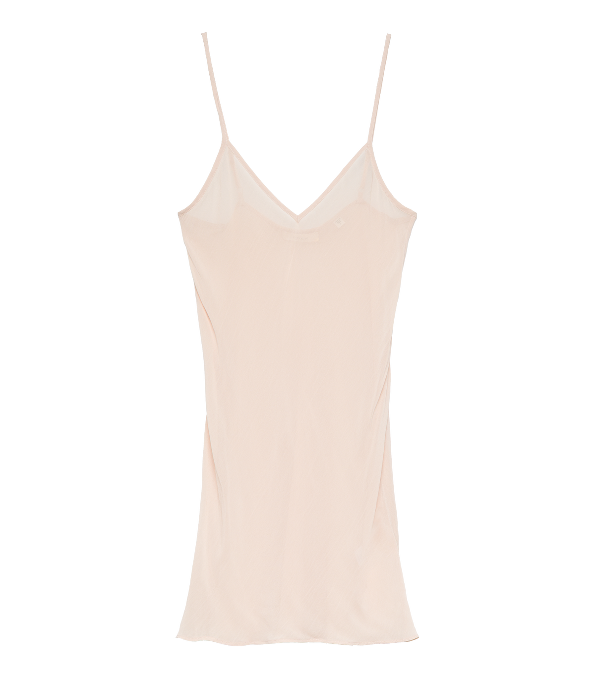 SHORT DEEP V-NECK SLIP -- CONCH