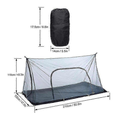 Ultralight Mesh Camping Tent – 1-2 Person Insect Screen Shelter with Carry Bag