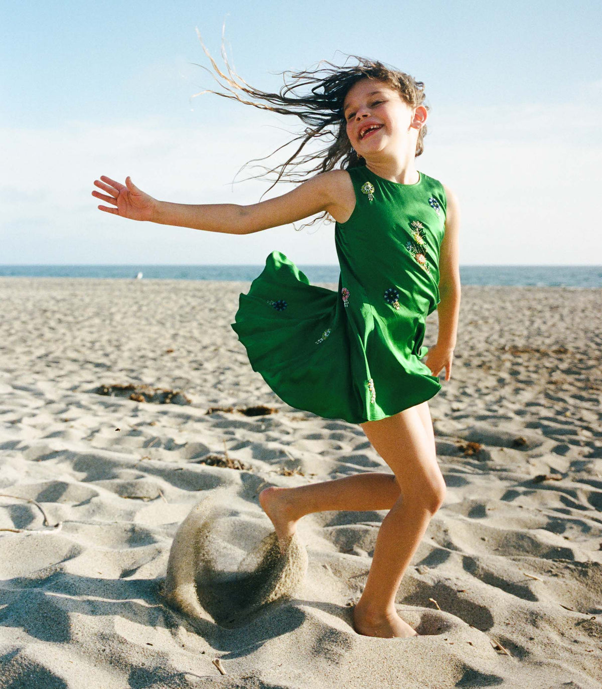 ARIEL DRESS -- EMERALD