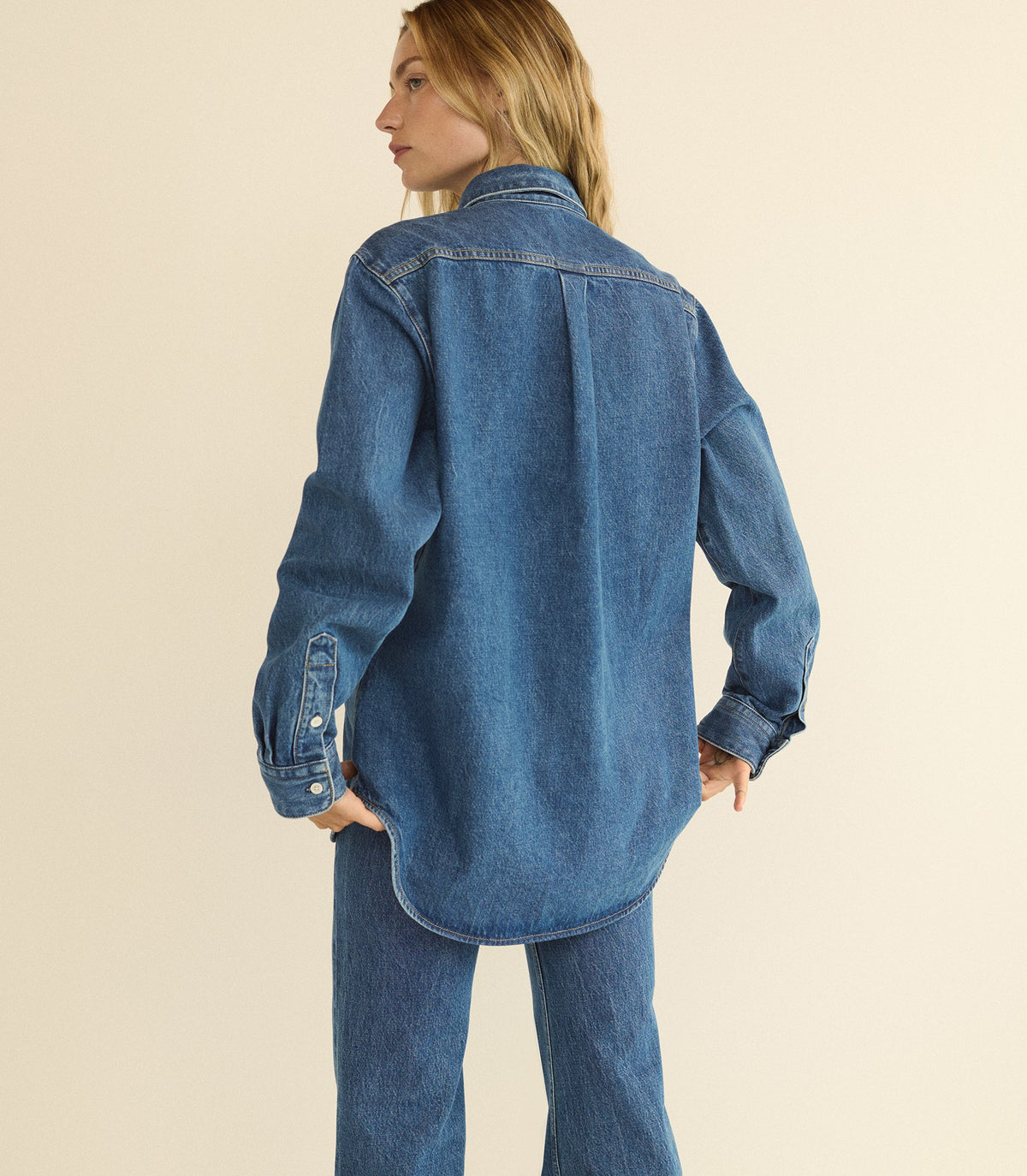 BACALL SHIRT -- ROUSSILLON MID WASH