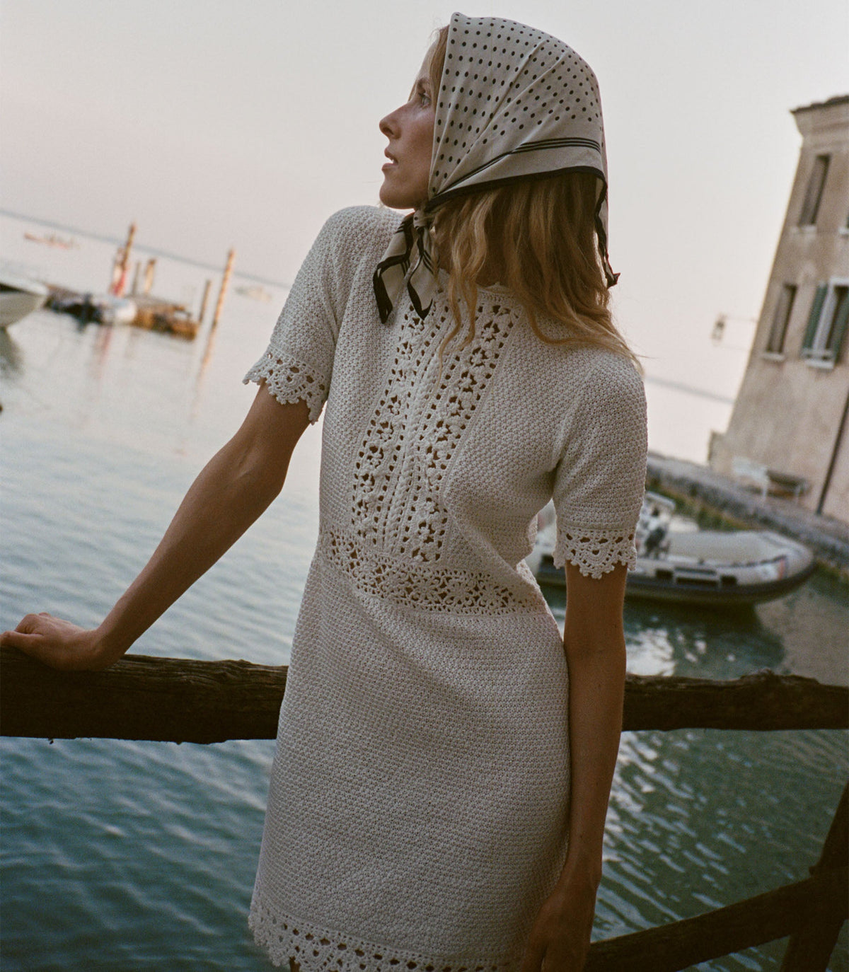 BATHILDE DRESS -- PEARL