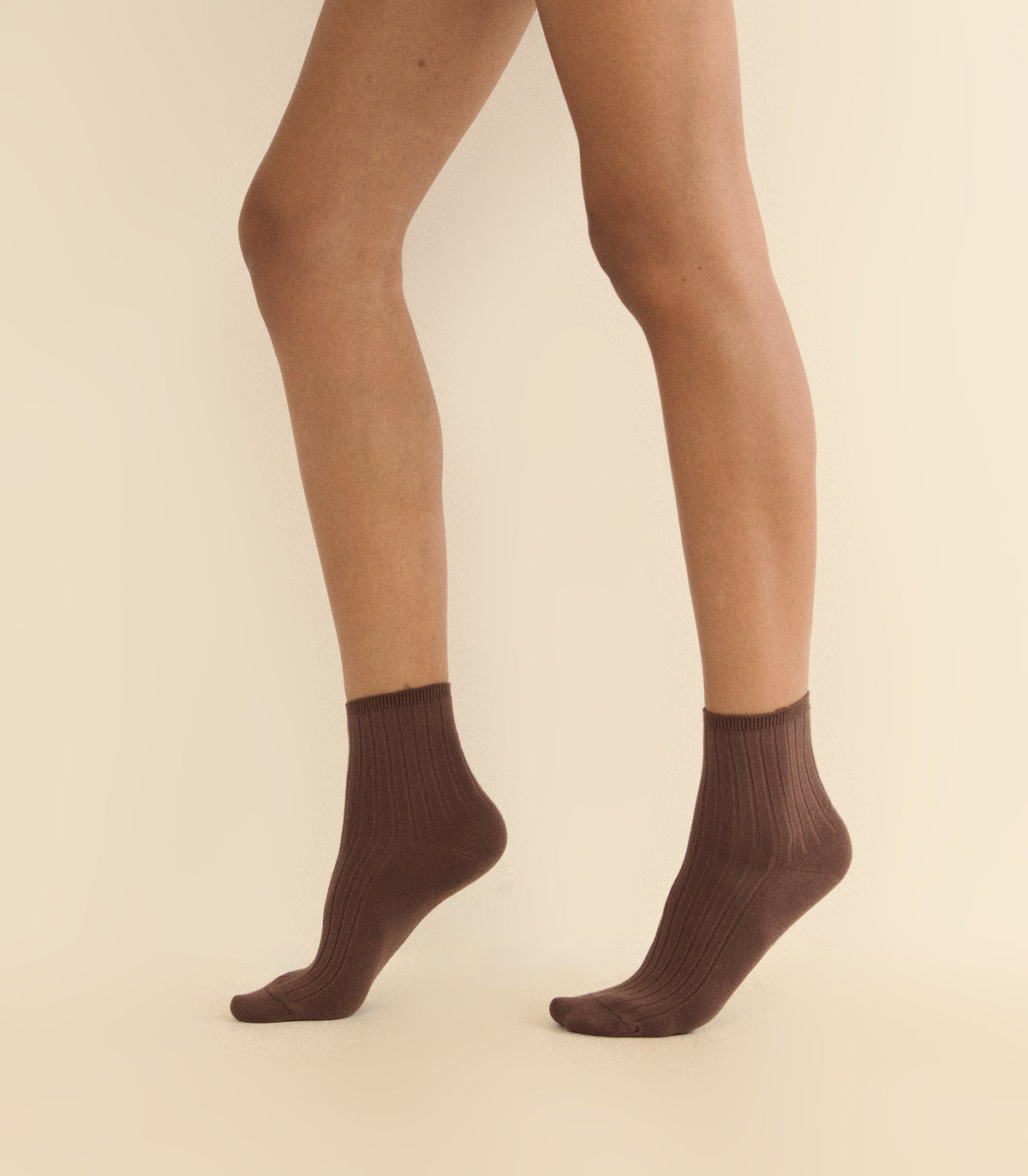 COLLÉGIEN LA MINI ANKLE SOCK -- CHOCOLAT AU LAIT