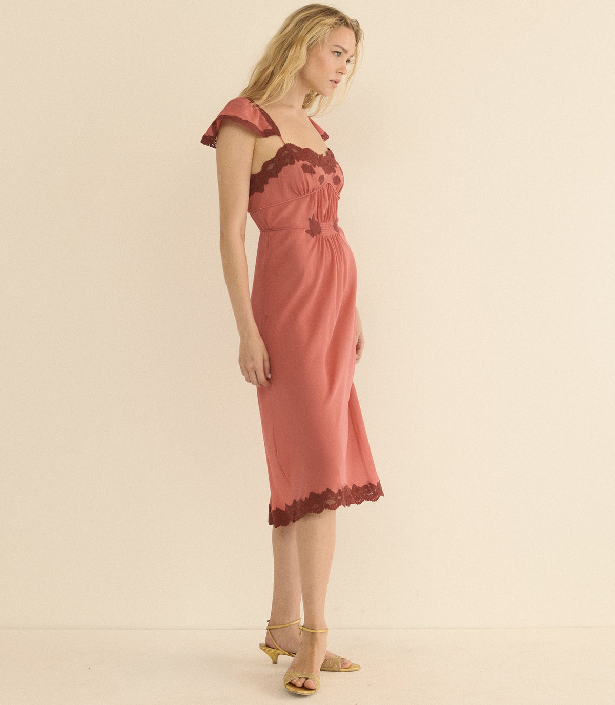 CORIELLE DRESS -- MIRAGE PINK