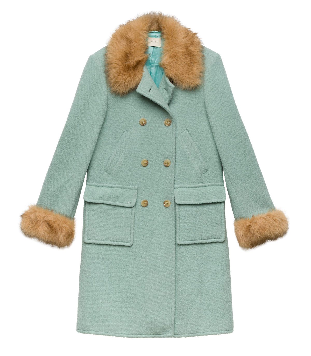 DENEUVE COAT -- BRIGHTON FOG