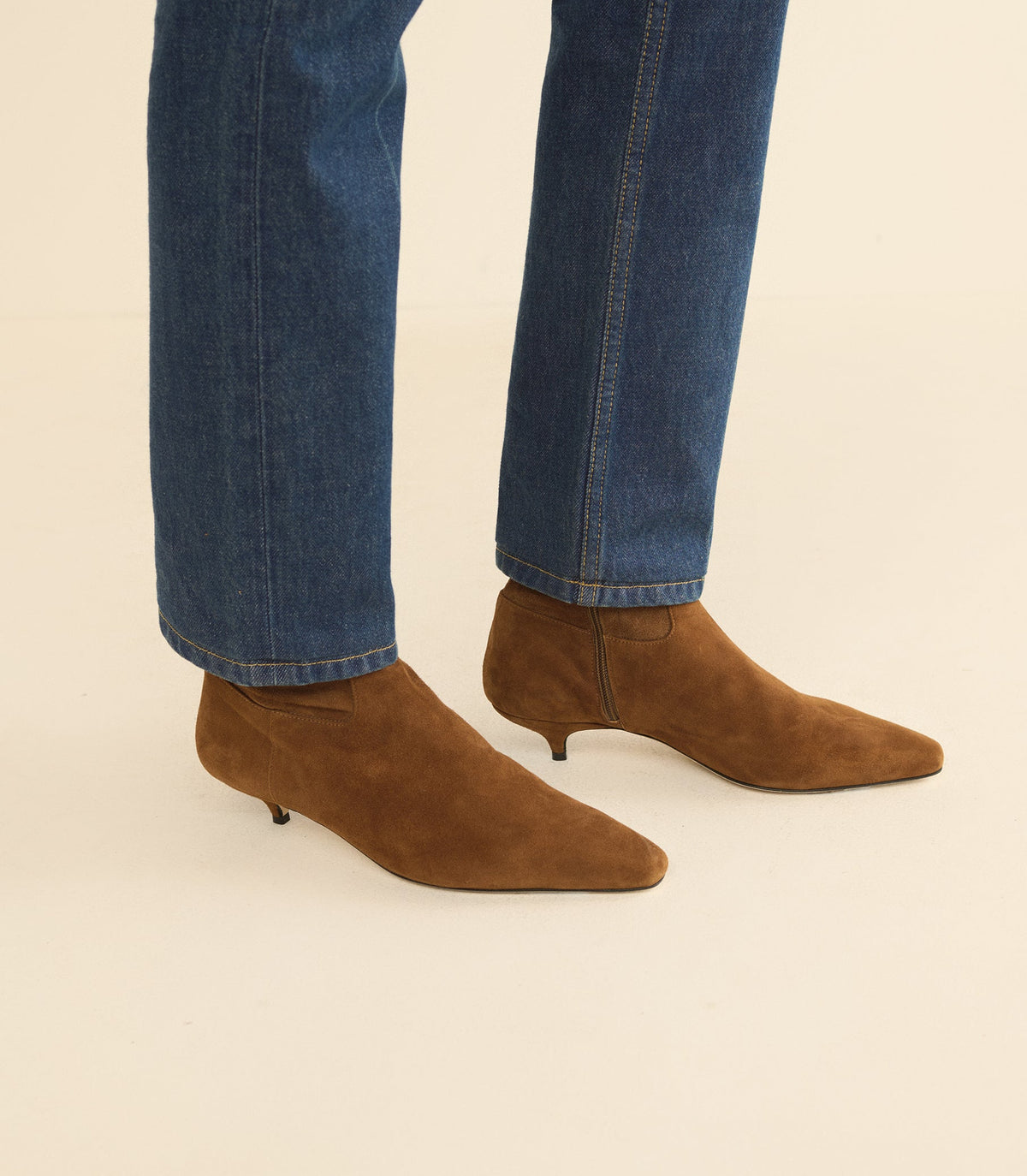 DEVI BOOT -- TORTOISE STRETCH SUEDE