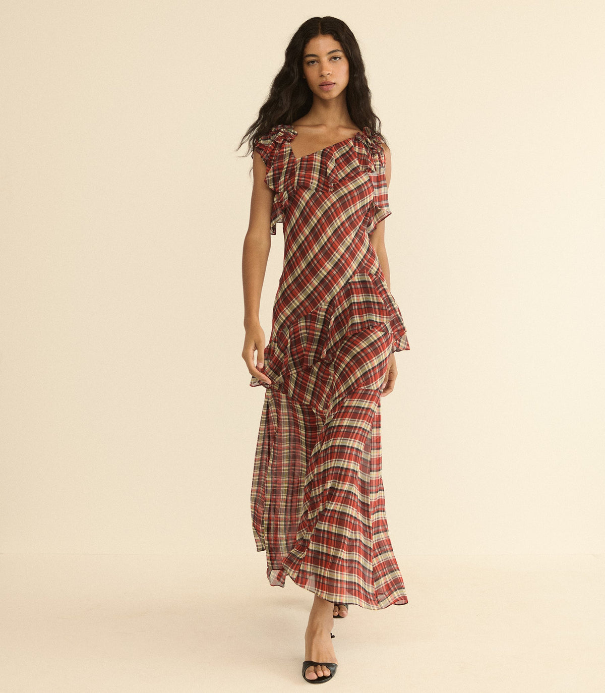 FERNANDA DRESS -- ROSEMERE PLAID