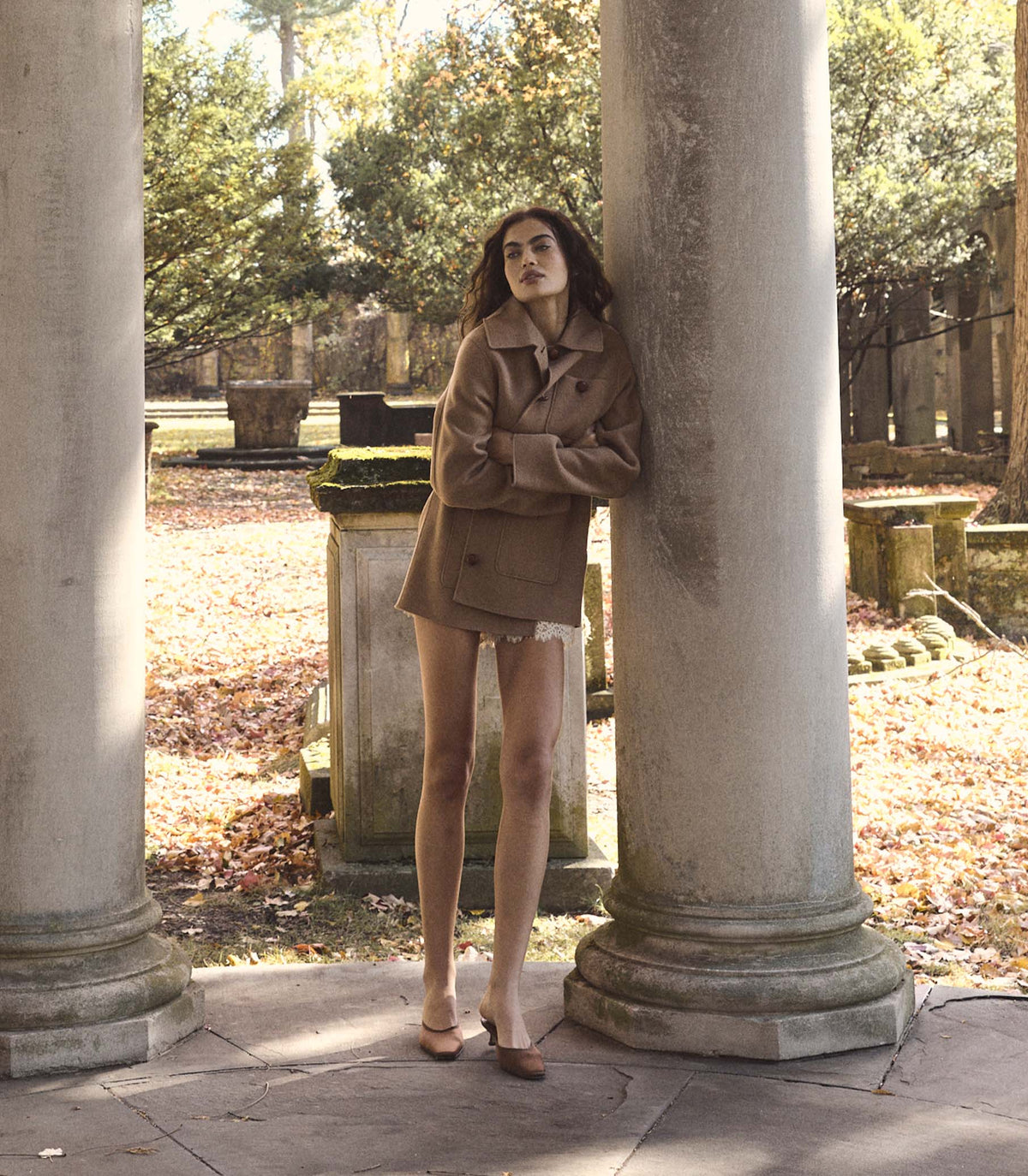 GERMAIN COAT -- LIGHT KHAKI
