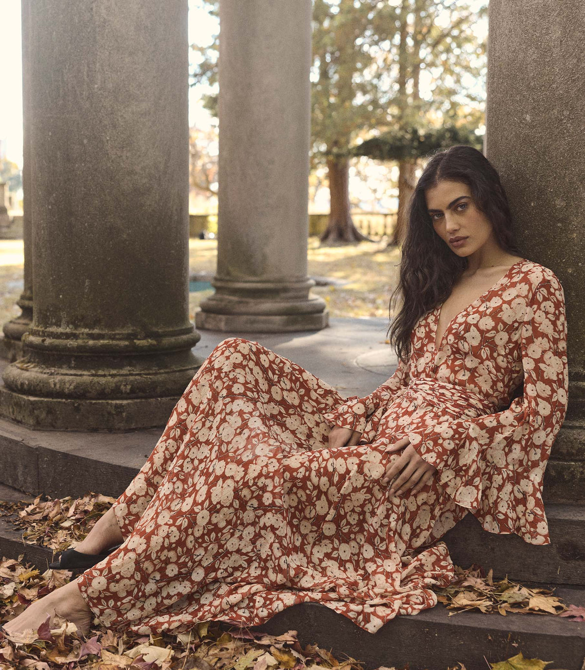 IMELDA DRESS -- ROUGE AMBRIDGE ROSE