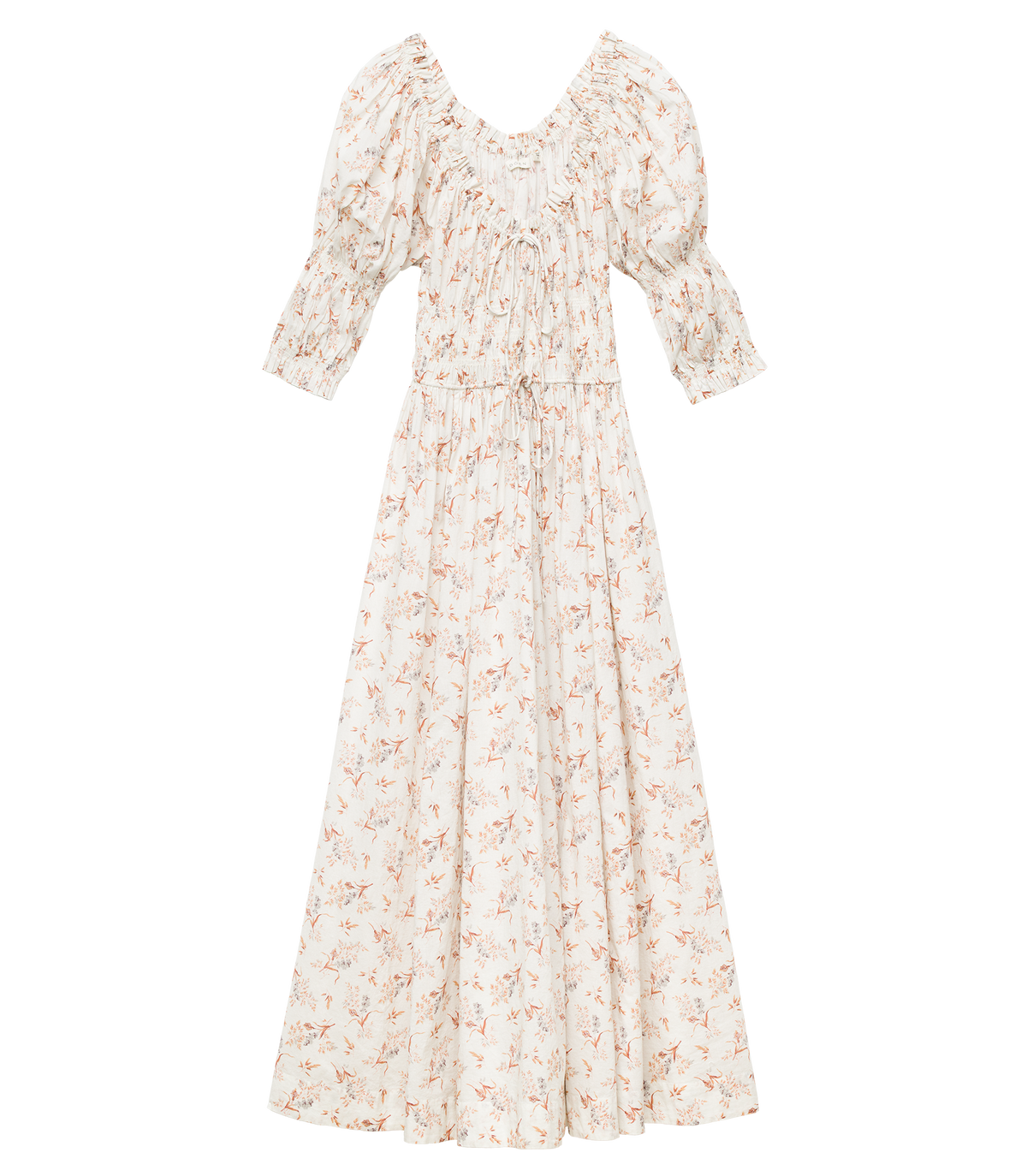ISCHIA DRESS -- CRÈME WINDSWEPT MEADOW