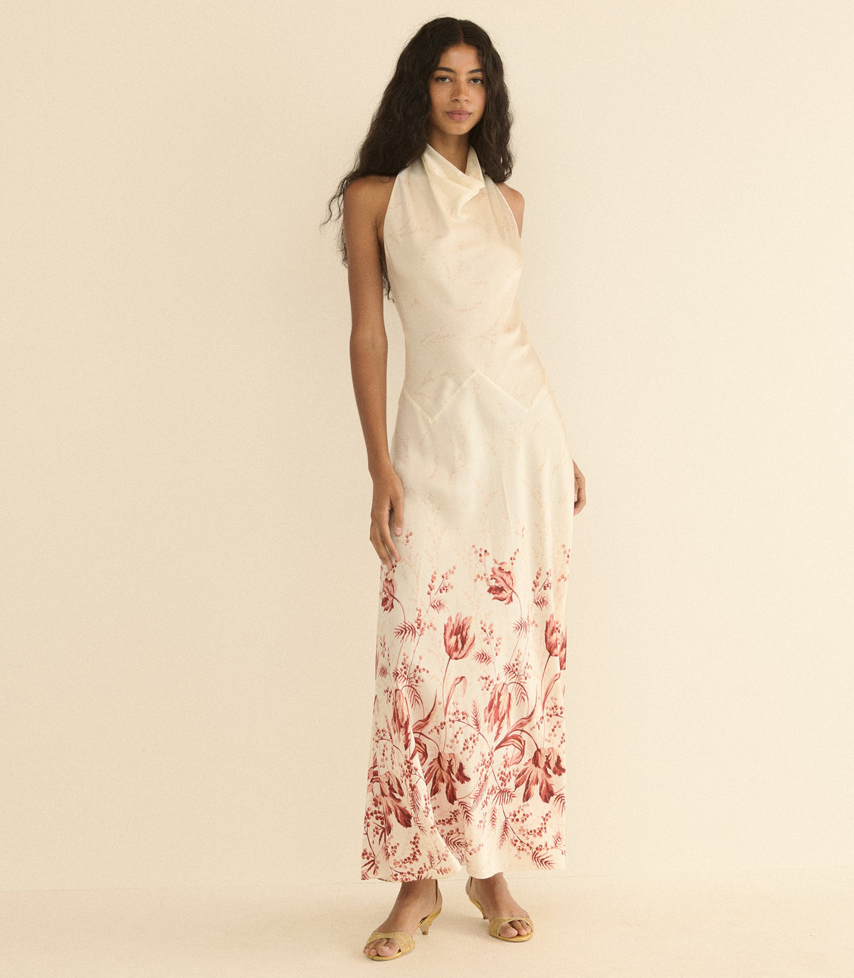 ISMERIE DRESS -- WINDSWEPT TULIPS