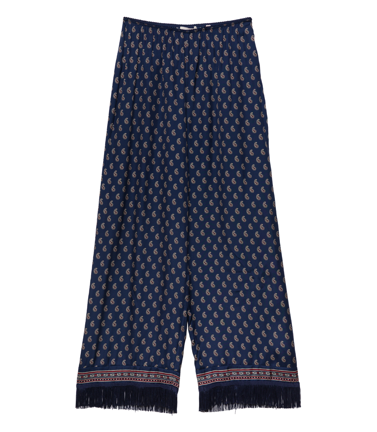LAVON FRINGE PANT -- BLEU TAORMINA PAISLEY
