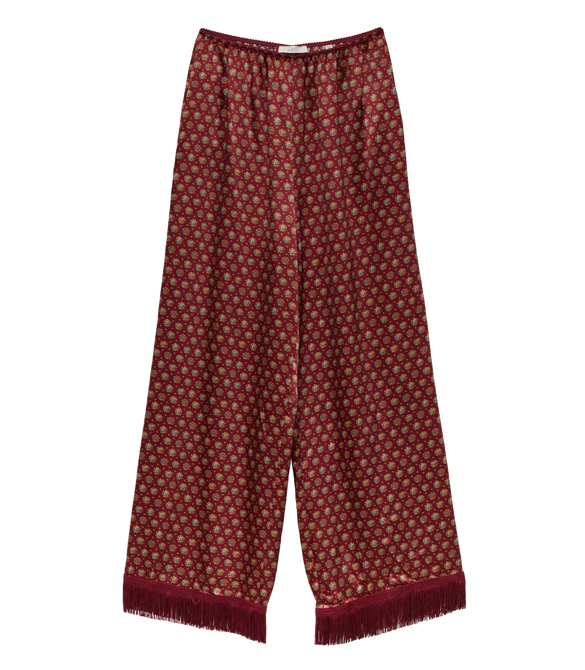 LAVON FRINGE PANT -- SAN SEBASTIAN FOULARD