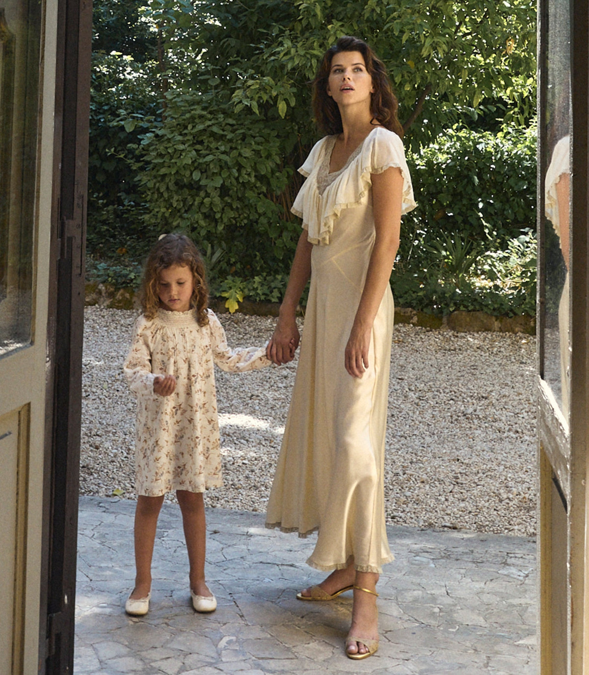 LILIA DRESS -- CRÈME WINDSWEPT MEADOW