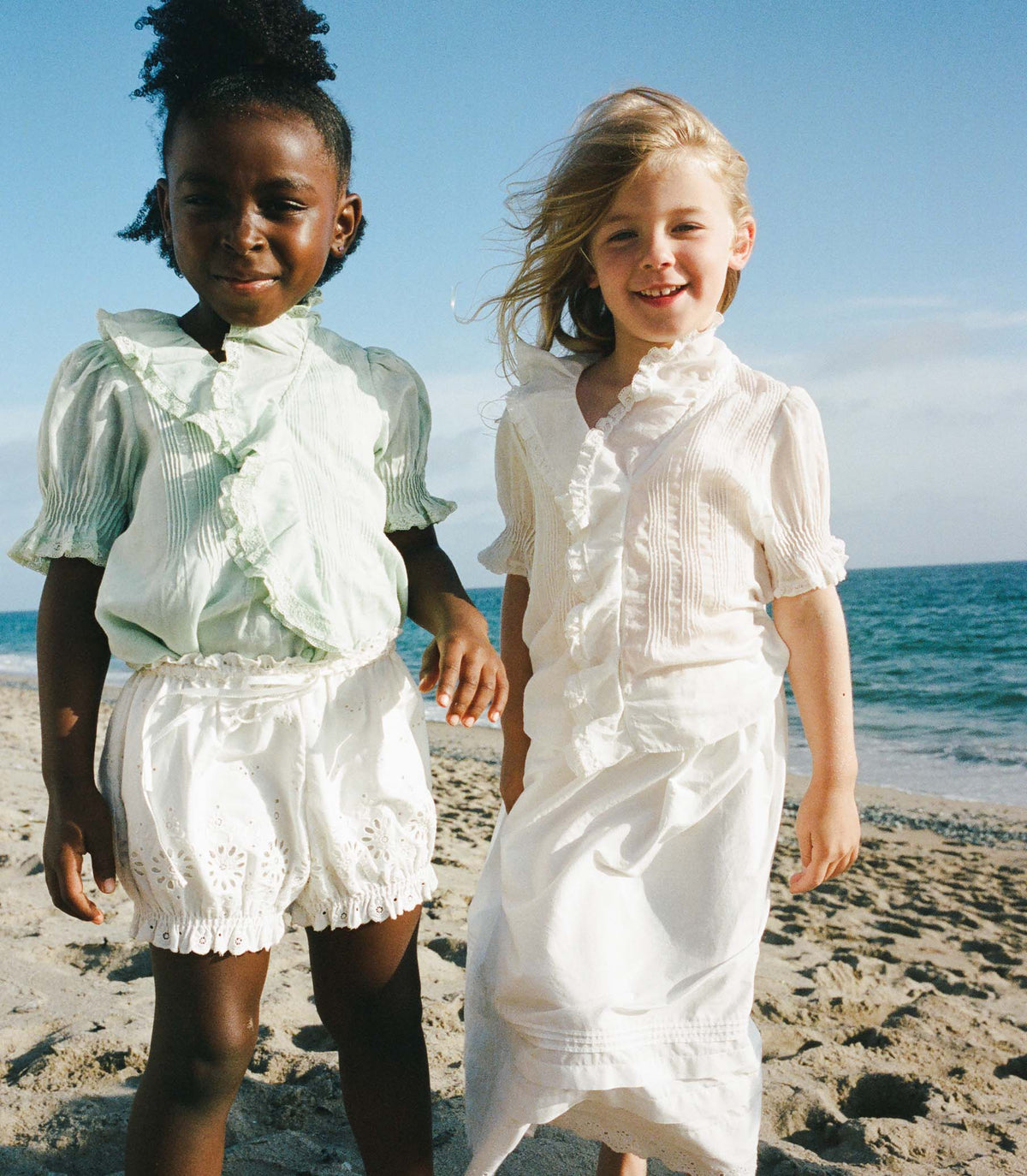LITTLE HENRI TOP -- SEAFOAM