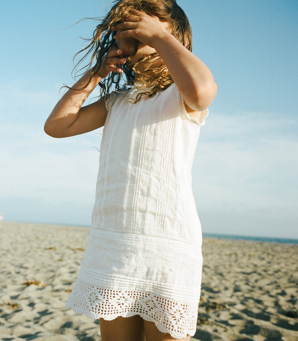 LITTLE HILDE DRESS -- SALT