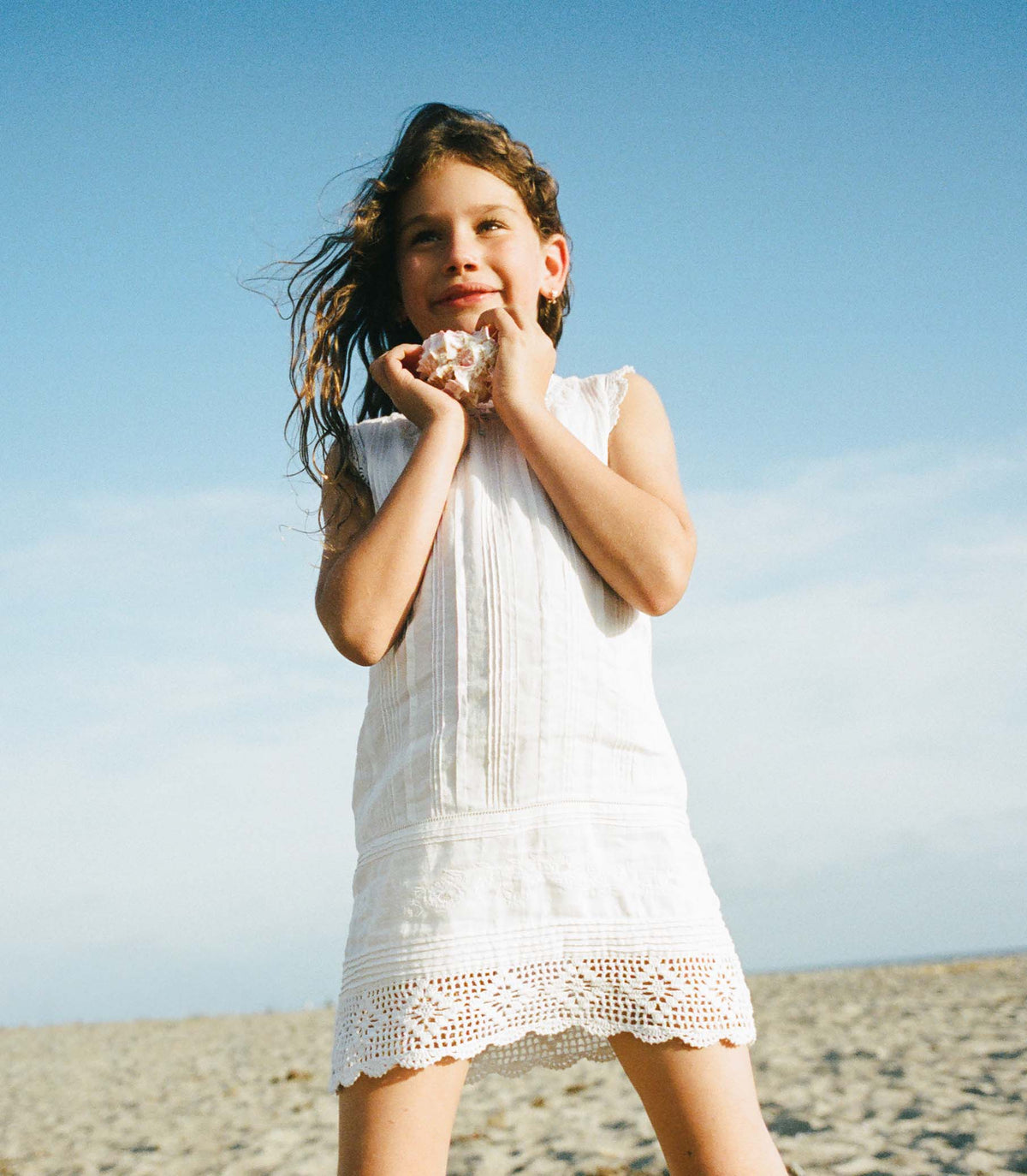 LITTLE HILDE DRESS -- SALT