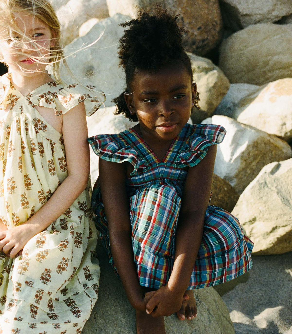 LITTLE NISHA DRESS -- ALDERBROOK PLAID