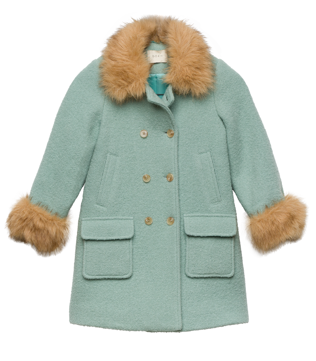 LITTLE DENEUVE COAT -- BRIGHTON FOG