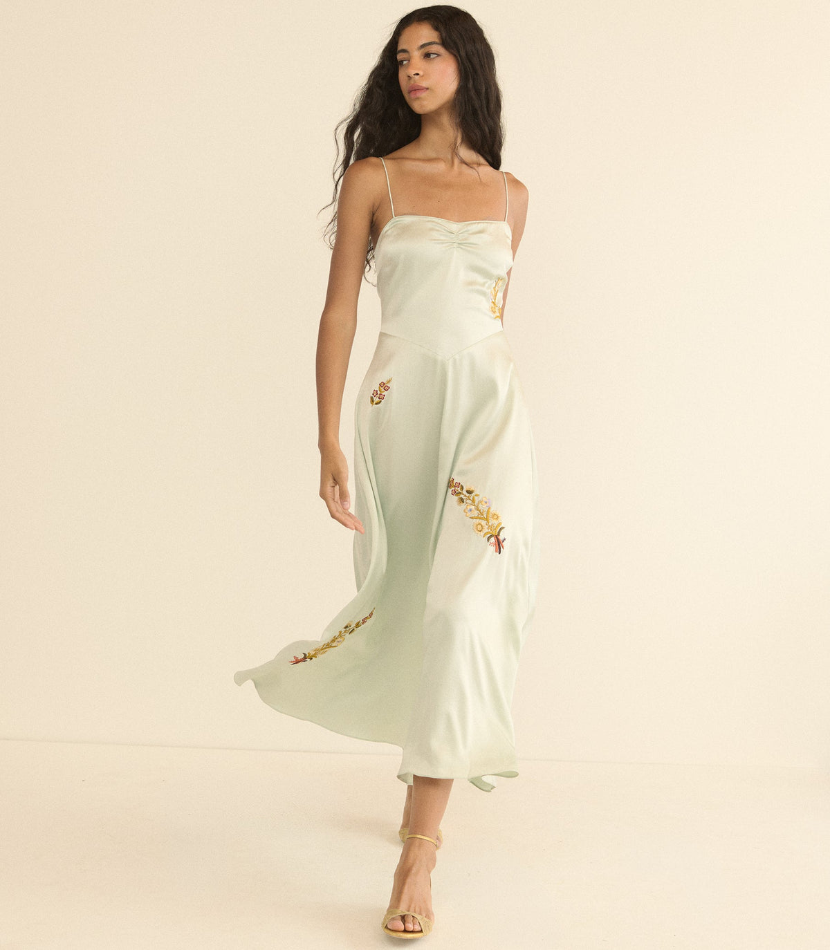 LORRAINE DRESS -- EUCALYPTUS