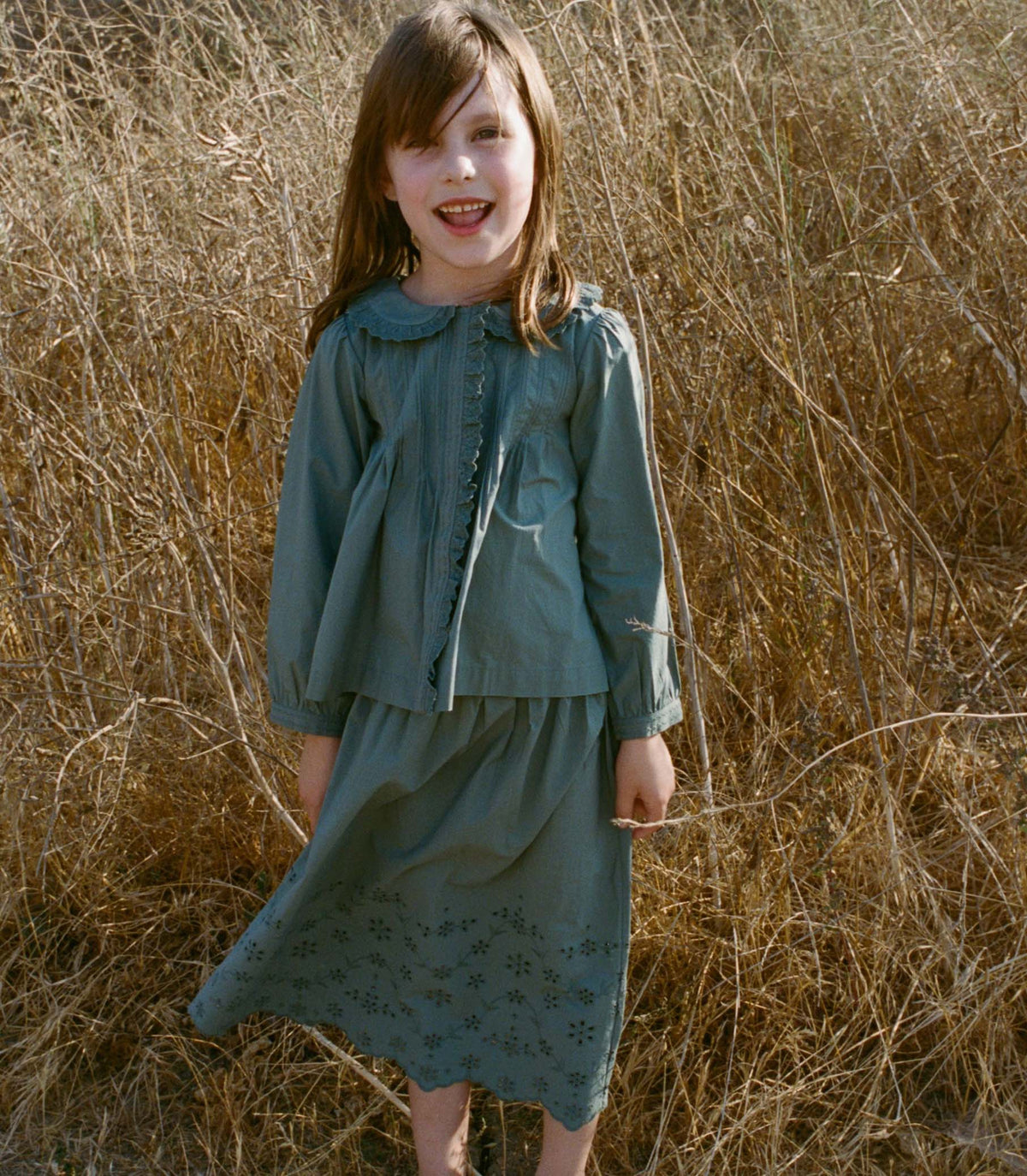 MACI SKIRT -- SOFT SPRUCE