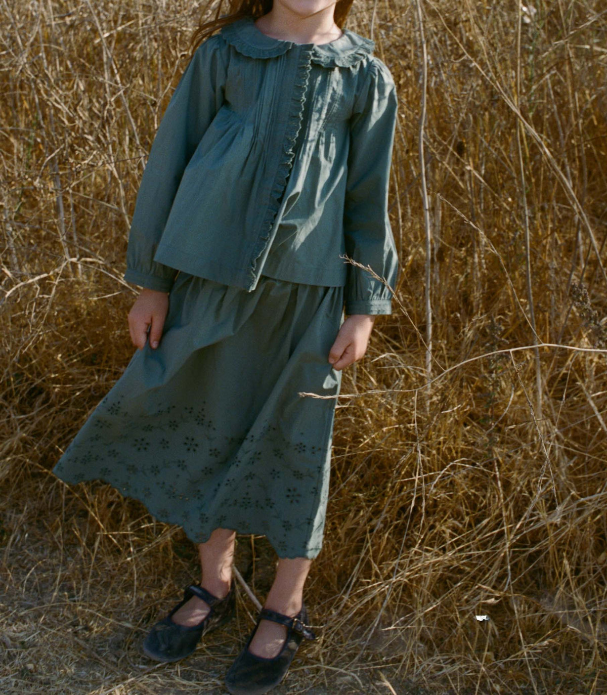 MACI SKIRT -- SOFT SPRUCE