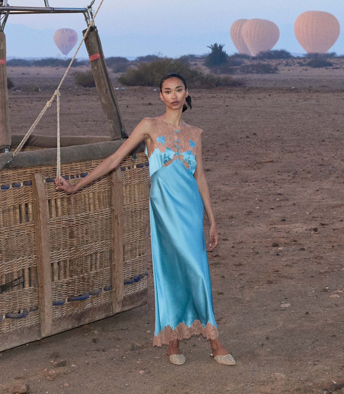 MARCELLE DRESS -- DEEP AQUAMARINE