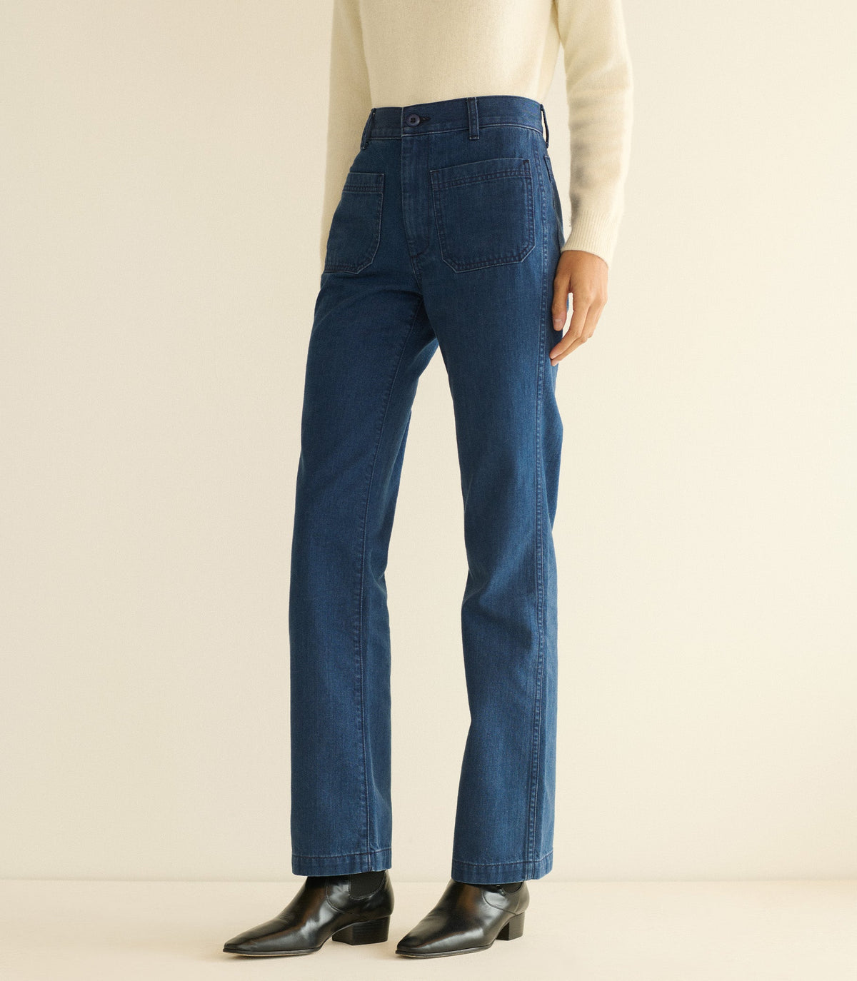 MARITIME MID RISE JEAN -- SIRENES WASH