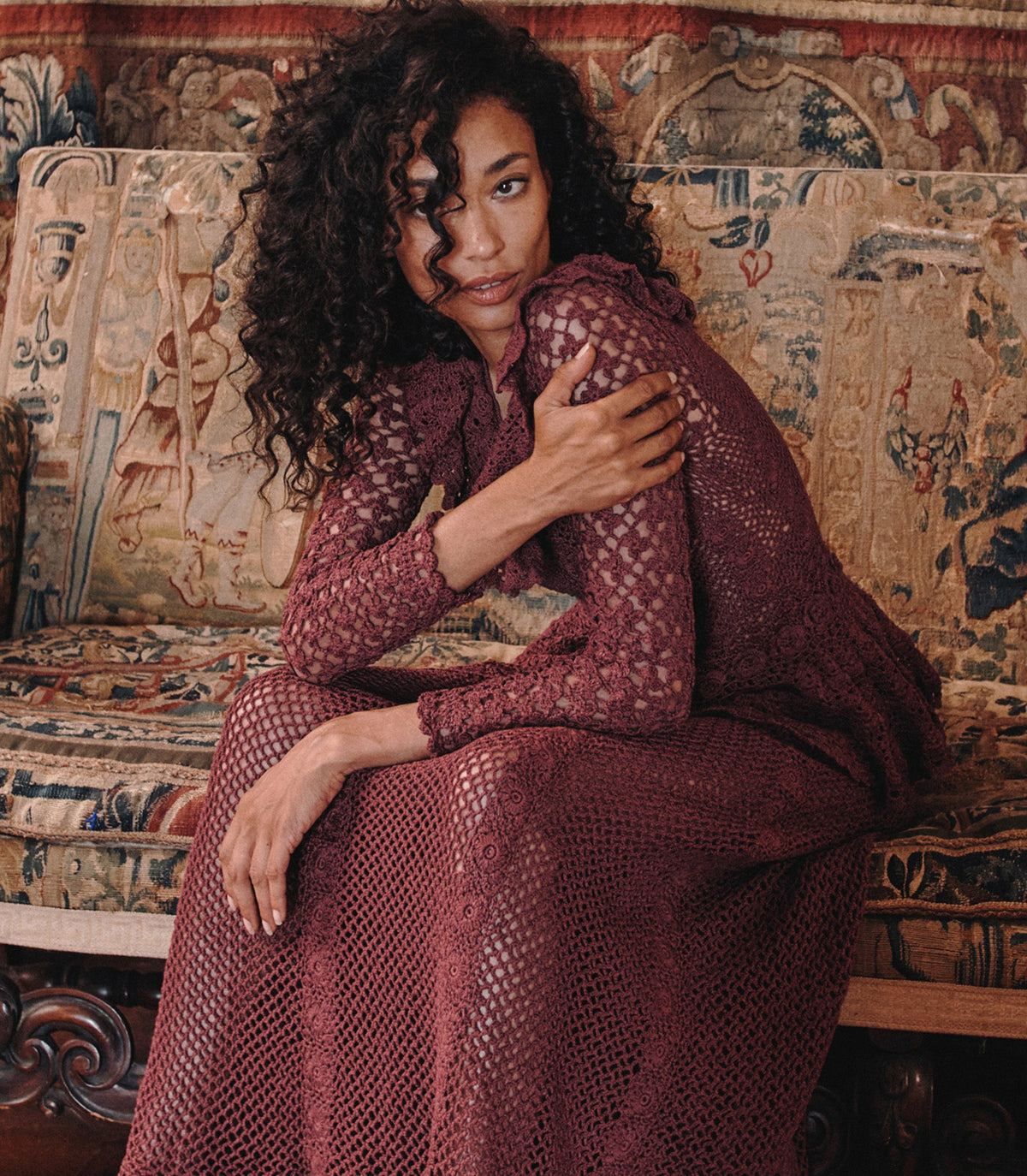 NORÈNE DRESS -- VIEUX ROSE