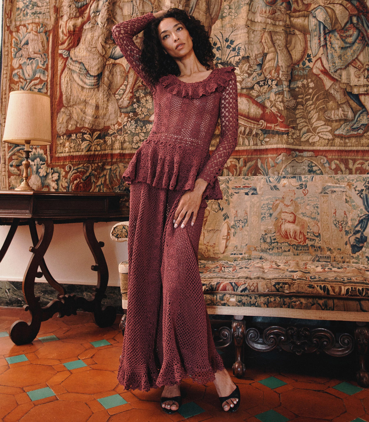 NORÈNE DRESS -- VIEUX ROSE