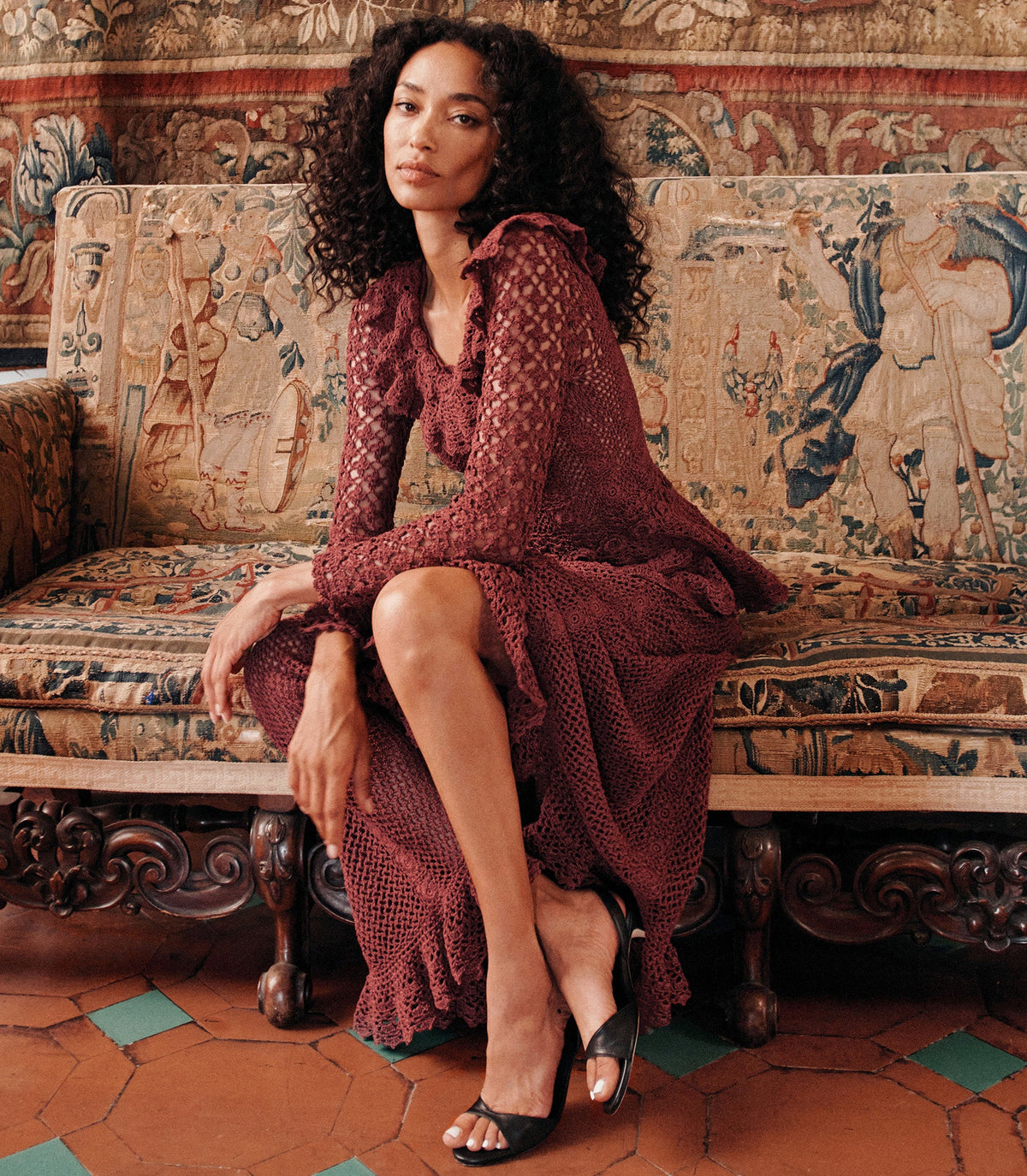 NORÈNE DRESS -- VIEUX ROSE