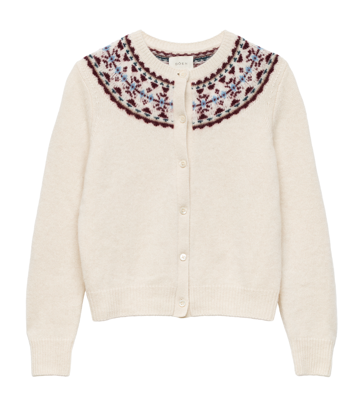 OLYMPE CASHMERE CARDIGAN -- COTTAGE