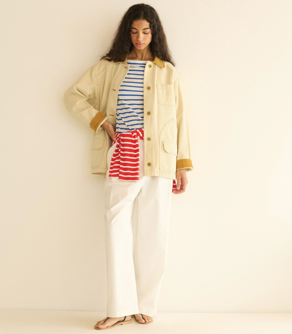PASCUAL JACKET -- STRAW