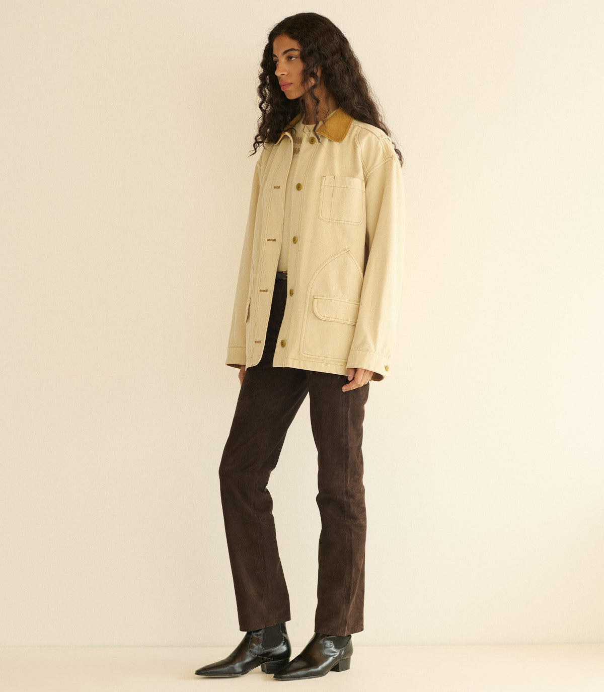 PASCUAL JACKET -- STRAW