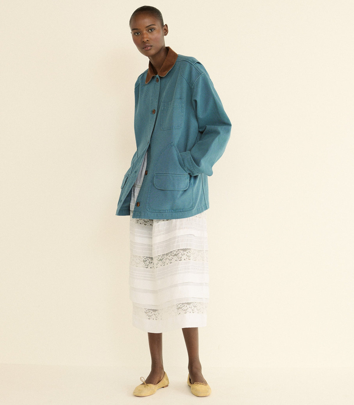 PASCUAL JACKET -- CASPIAN BLUE