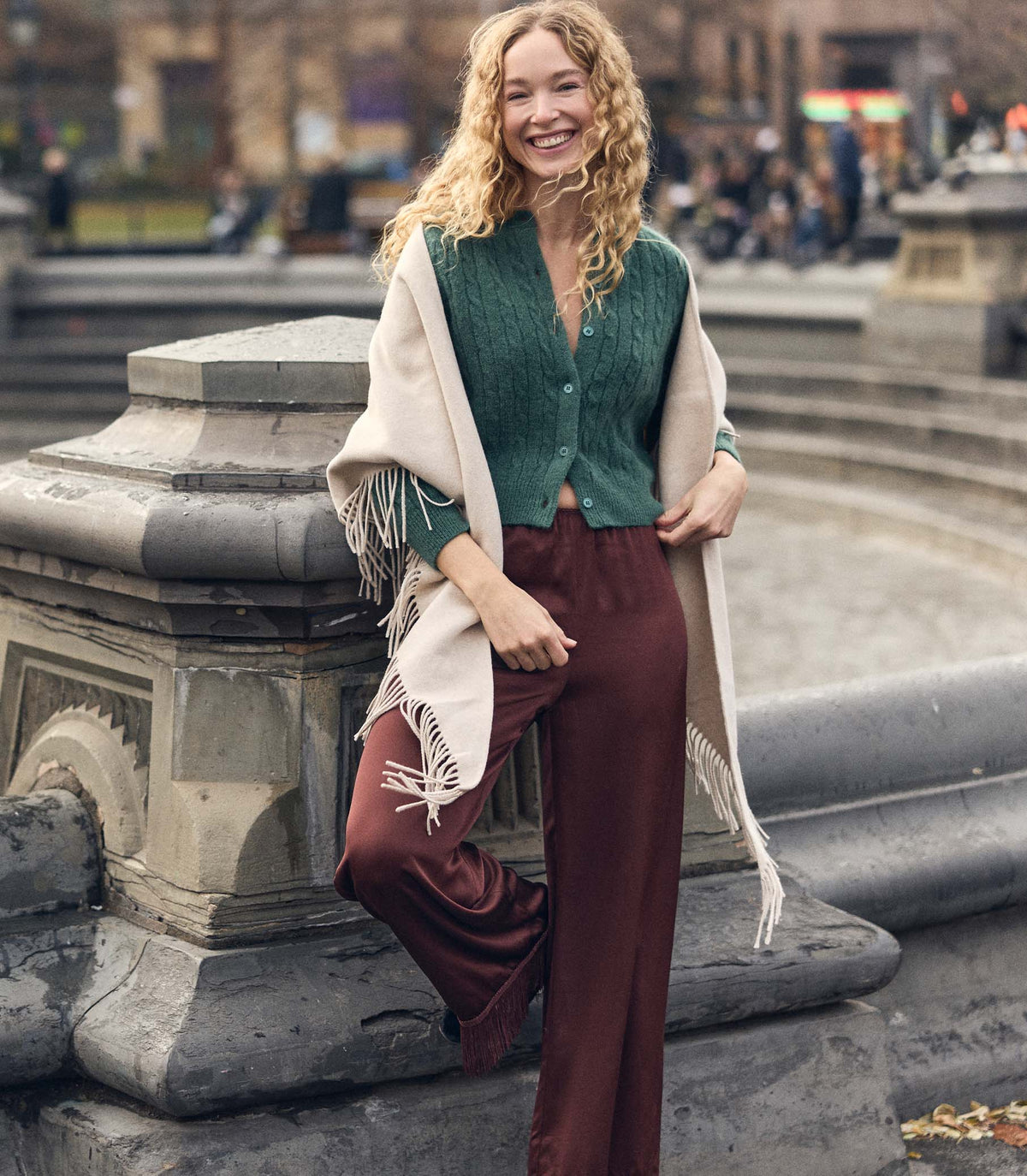 PENROSE CARDIGAN -- SPRUCE