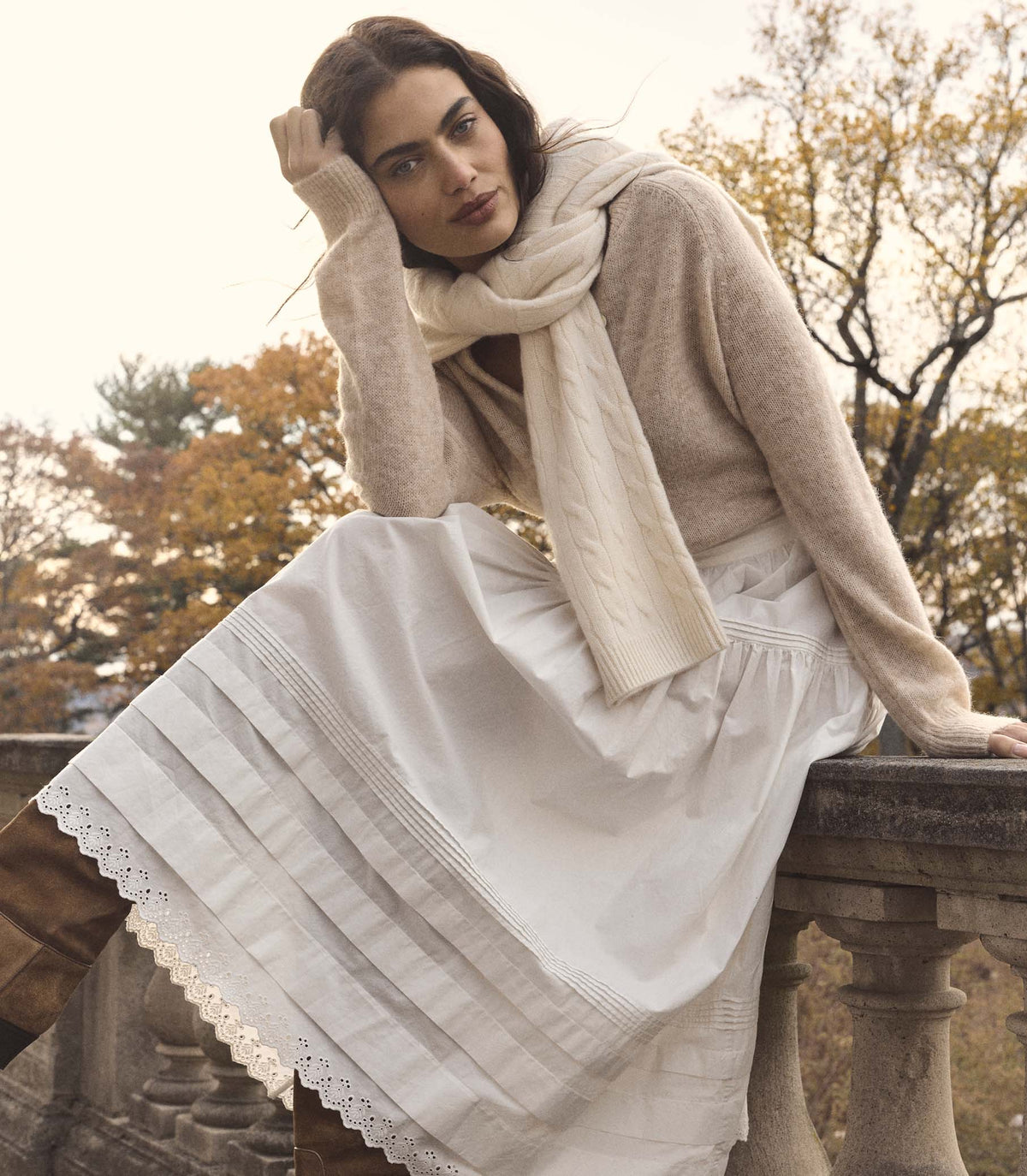 PETRA CARDIGAN -- HAZELNUT CREME