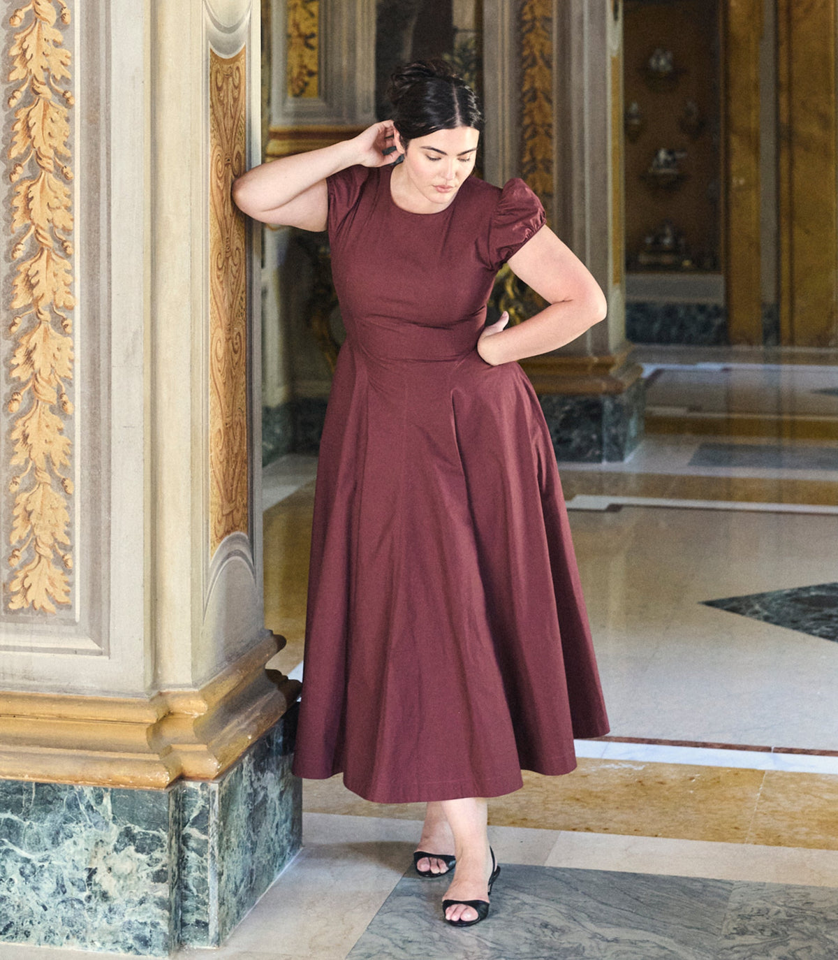 RIVELLE DRESS -- DAHLIA