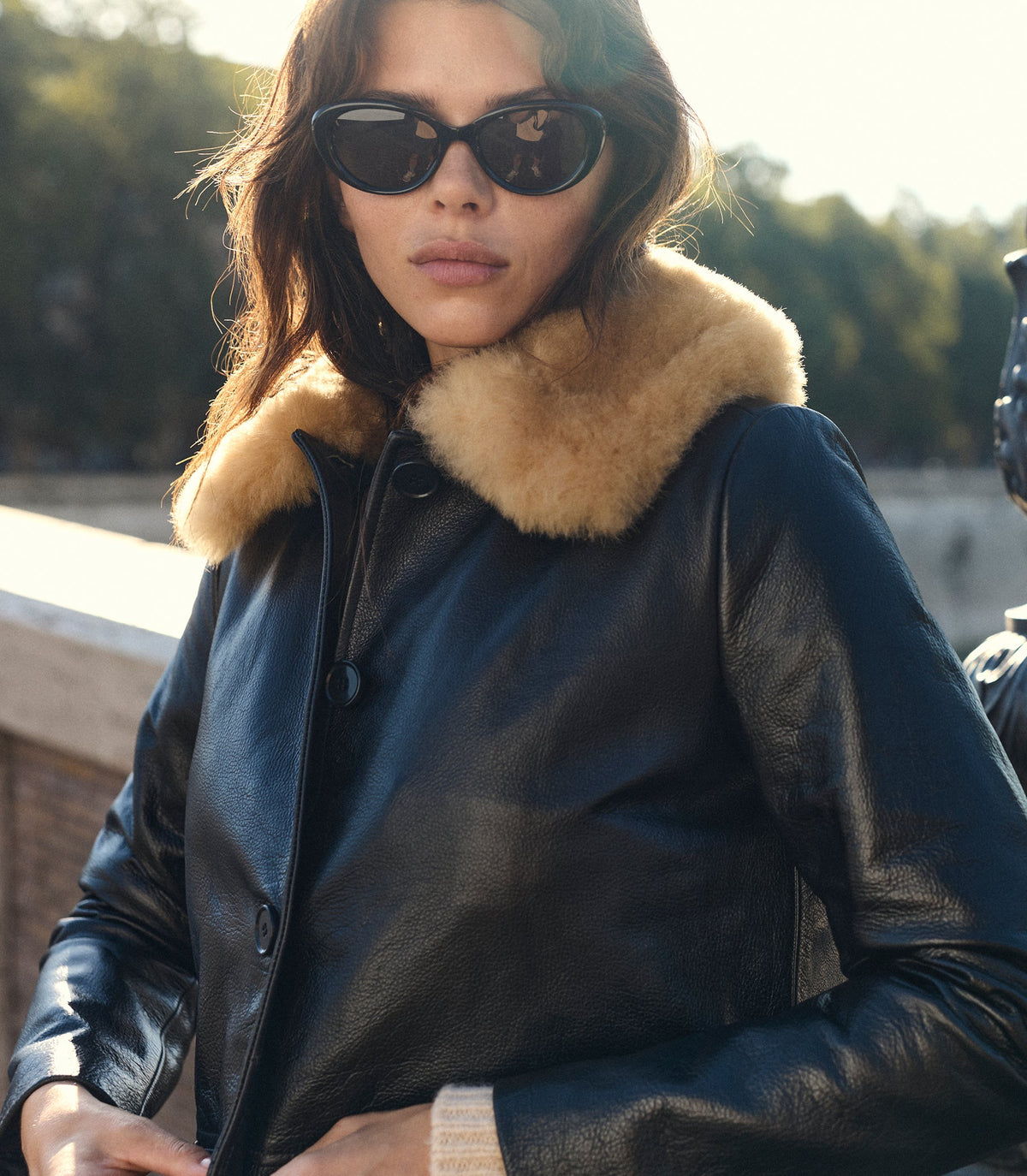 SEVILLE LEATHER JACKET -- BLACK