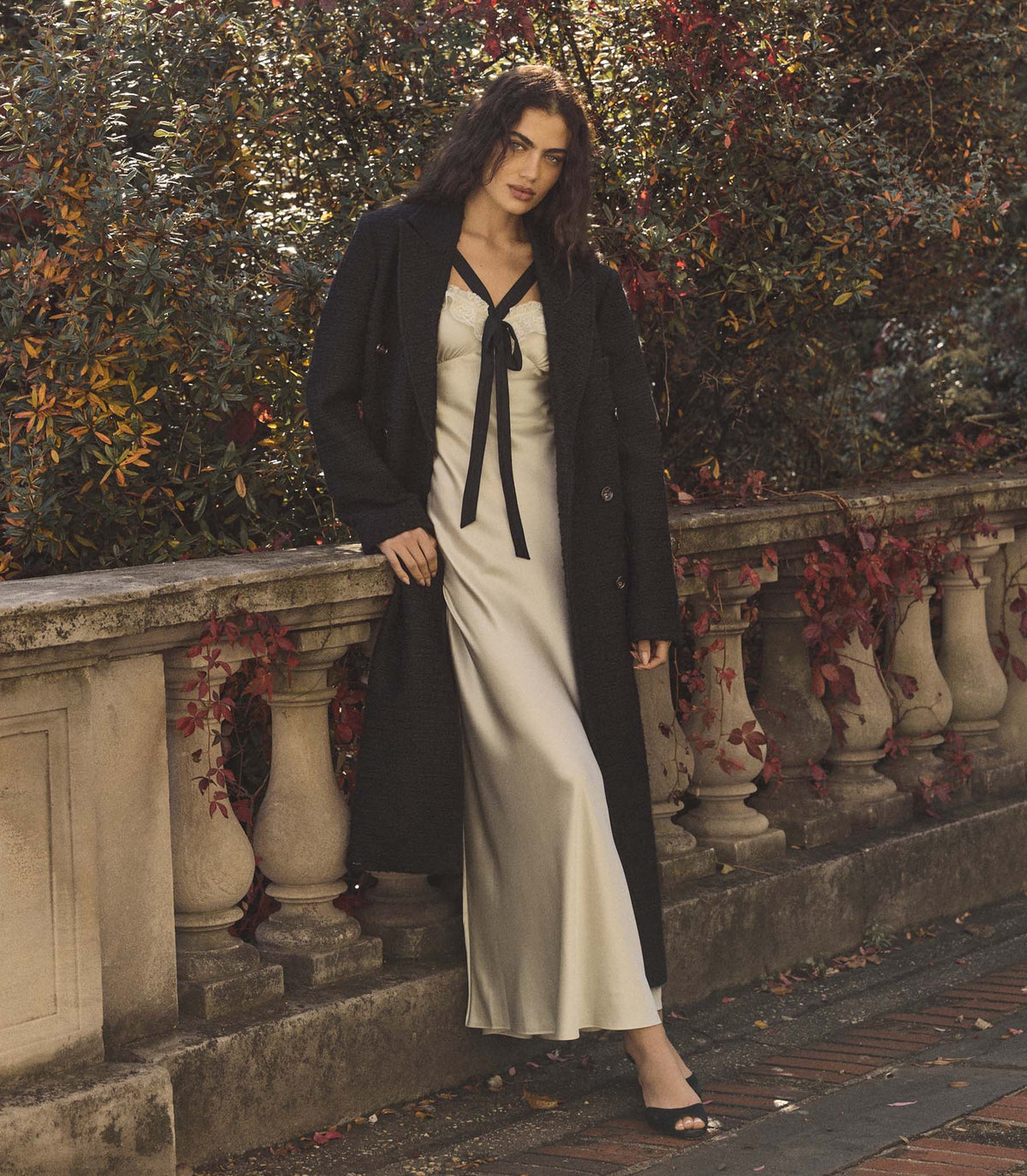 WILHELMINA COAT -- BLACK
