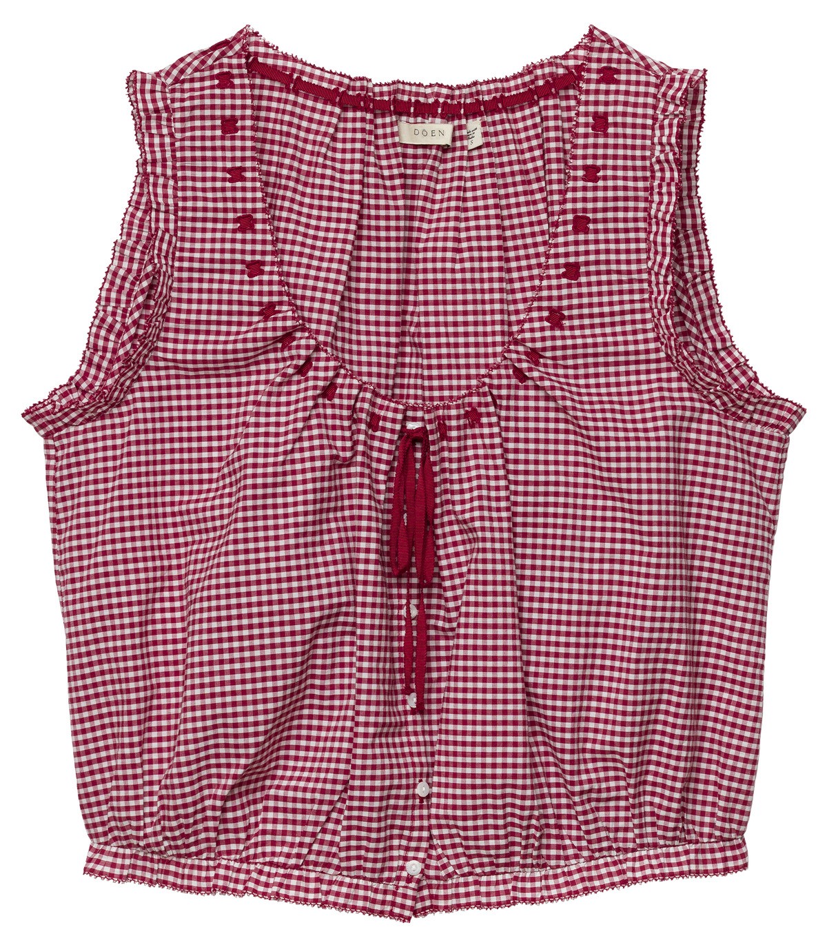 TRAVELER TOP -- MULBERRY LA MADDALENA GINGHAM