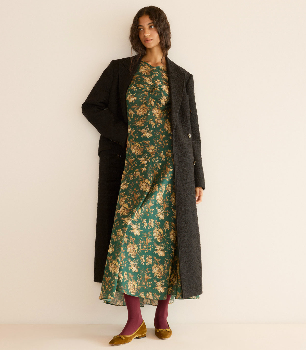 WILHELMINA COAT -- BLACK